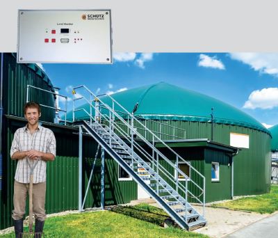 Biogas Warnanlage