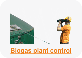 Biogas-Warnanlage